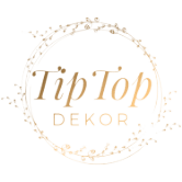 Dekoracje ślubne inowrocław Tip Top dekor - logo